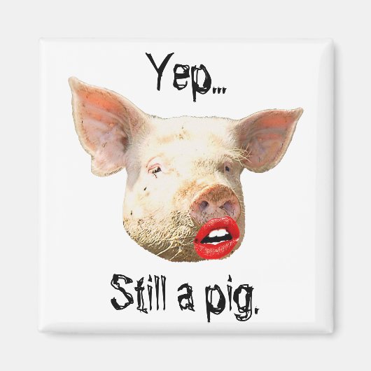 豚の口紅 マグネット (正面)