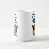 豚の命を揺り動かす コーヒーマグカップ (中央)