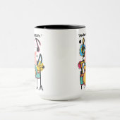 豚の命を揺り動かす マグカップ (中央)