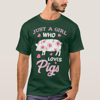 豚の女性を愛するただの女の子3455 Tシャツ