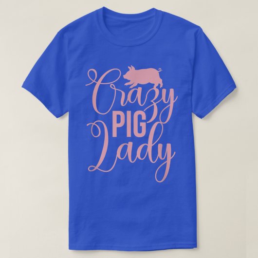 豚の女熱狂する性の豚の恋人の豚所有者 Tシャツ (デザイン正面)