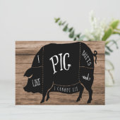 豚の尻の誕生日パーティーが好き 招待状 (スタンド正面)