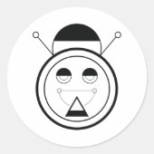 豚の干支 ラウンドシール (正面)