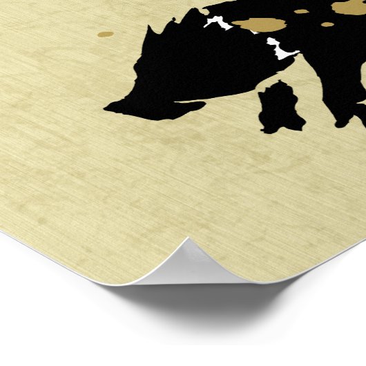 豚の年 – 中国の〔占星術の〕十二宮図 ポスター (角)