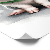 豚の幼児期のアート ポスター (角)