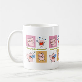 豚の引用顔 コーヒーマグカップ