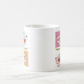 豚の引用顔 コーヒーマグカップ (中央)
