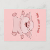 豚の恋人のために | ピグデザイン | 誕生日贈与 シーズンポストカード (正面)