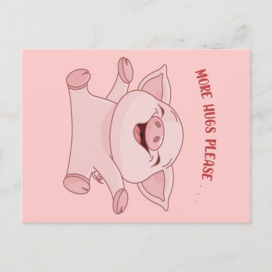 豚の恋人のために | ピグデザイン | 誕生日贈与 シーズンポストカード (正面)
