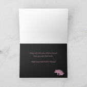 豚の恋人の誕生日 カード (内部)