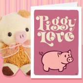 豚の愛空白の カード