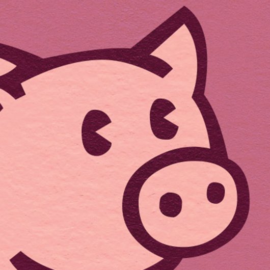 豚の愛空白の カード