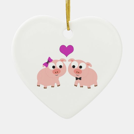 豚の愛 セラミックオーナメント (正面)