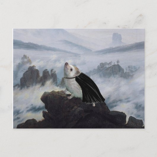 豚の海の上をさまよう ポストカード (正面)