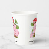 豚の温クールかいハート 紙コップ (右)