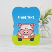 豚の漫画の車 招待状 (スタンド正面)