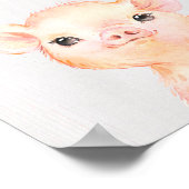 豚の牧場のぬりえアートプリント ポスター (角)