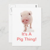 豚の物だ ポストカード (正面/裏面)