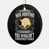 豚の狩りって分からないもの セラミックオーナメント (左)