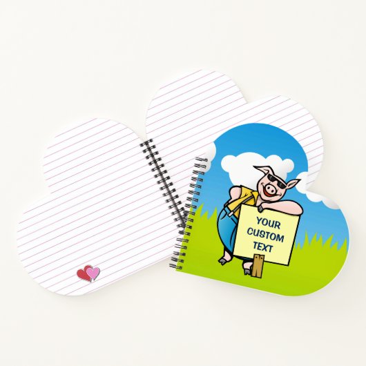 豚の看板 ノートブック (内部)