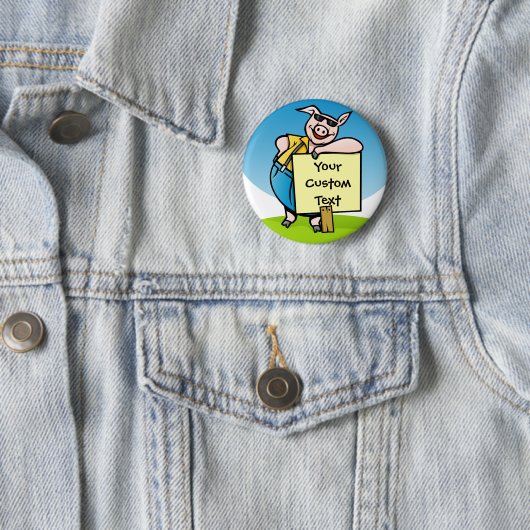 豚の看板 缶バッジ (インサイチュ)