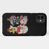 豚の羊の牛のチキンキッズ幼児おもしろいファームSqu Case-Mate iPhoneケース (裏面(横))