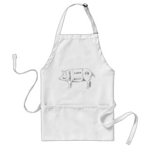 豚の肉切りグラフ(2) スタンダードエプロン