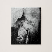 豚の肖像 ジグソーパズル (縦)