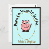 豚の胸骨序列 ポストカード (正面/裏面)