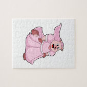 豚の花嫁 ウェディングドレス姿 ジグソーパズル (横)