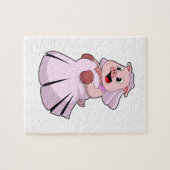 豚の花嫁　ウェディングドレス.PNG ジグソーパズル (横)