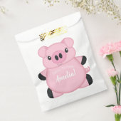 豚の誕生日パーティー フェイバーバッグ (封をした状態)