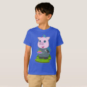 豚の誕生日メカニック Tシャツ (正面フル)
