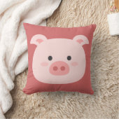 豚の誕生日子供アート クッション (ブランケット)