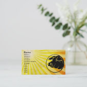 豚の頭;黄色 名刺 (スタンド正面)