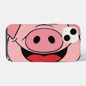 豚の顔 iPhoneケース (裏面横)