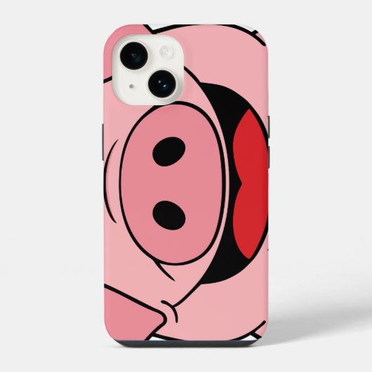 豚の顔 iPhoneケース (裏面)