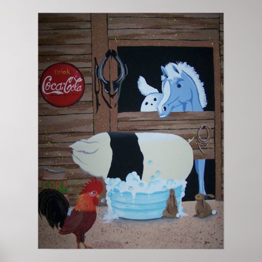 豚の風呂 ポスター (正面)