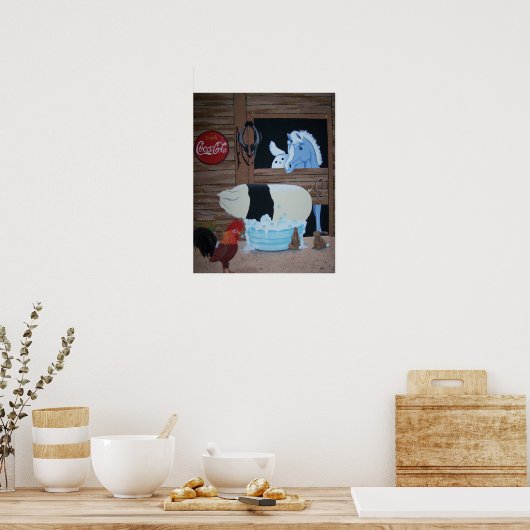 豚の風呂 ポスター (キッチン)