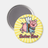 豚の飛んだ磁石 マグネット (正面/裏面)