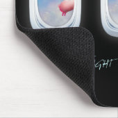 豚の飛行ファンシーは過去機窓を飛ぶ マウスパッド (コーナー)