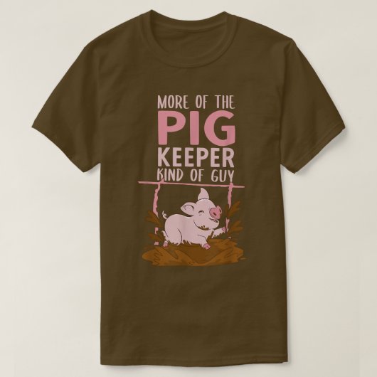 豚の飼育者の種類の男 – 豚のブリーダーの服おもしろい Tシャツ (デザイン正面)