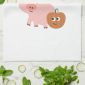 豚の魔女 キッチンタオル (折り畳み)