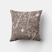 豚の鼻をフェンスから突き出素朴す クッション (裏面)