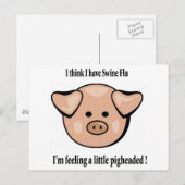 豚の ポストカード (正面/裏面)
