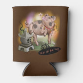 豚の〔占星術の〕十二宮図の年中国の 缶クーラー (正面)