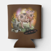 豚の〔占星術の〕十二宮図の年中国の 缶クーラー (裏面)