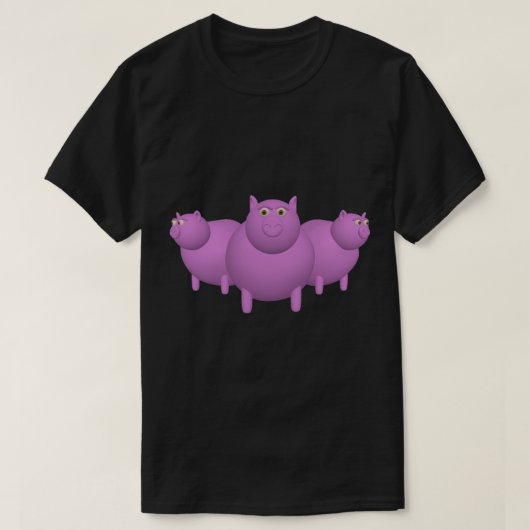 豚のTシャツ Tシャツ (デザイン正面)