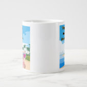 豚はおもしろいを食べたい ジャンボコーヒーマグカップ (正面)