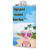 豚はおもしろいを食べたい フラスク (左)